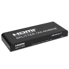 Qoltec 51799 HDMI Splitter (1 PC - 4 Kijelző) kábel és adapter