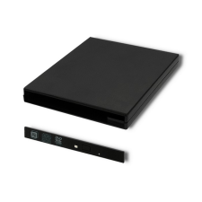 Qoltec 51864 USB 2.0 Optikai meghajtó ház 9.5mm - Fekete asztali számítógép kellék