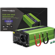 Qoltec Monolith Autós inverter (12V / 600W) (51941) kábel és adapter