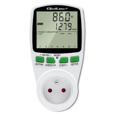 Qoltec PM0627 Fogyasztásmérő (50627) okos kiegészítő