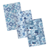 Quadrat ANTISLIP ROCOCO FÜRDŐSZOBASZŐNYEG, 65X45CM, MINTÁS, KÉK ALAPSZÍN