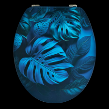 Quadrat Cool WC-ülőke MDF erősített fém zsanér 2,65kg 3 oldalán mintás takarító és háztartási eszköz