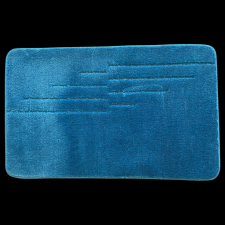 Quadrat Silver fürdőszobaszőnyeg 80x50cm türkiz csíkok 1700gsm lakástextília