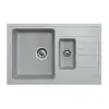  Quadro Plus 1.5D Metalac 158550 Gránit Mosogatótálca - Extra mély, Csepegtetőtálcás, Design, Szürke