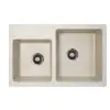  Quadro Plus 2D Metalac 175433 Gránit Mosogatótálca - Extra mély, Kétmedencés, Pezsgő