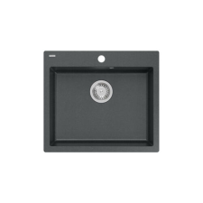 Quadron MORGAN 110 gránit (570x500 mm, 1 medence) black diamond mosogatótálca