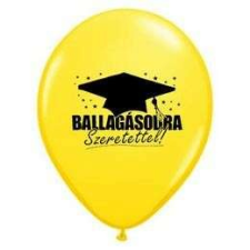 Qualatex 11 inch-es Ballagásodra Szeretettel! Sárga Latex Lufi party kellék