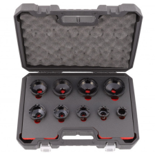 QUATROS Dugókulcs készlet, hornyos anyához, belső 9 részes dugókulcs