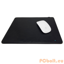 Quazar Quazar Qi Wireless Egérpad beépített univerzális vezeték nélküli töltővel Fekete asztali számítógép kellék
