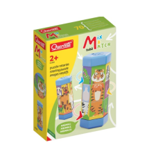Quercetti : Tubo Mix & Match állatok forgatható puzzle játékhenger puzzle, kirakós