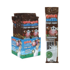 Quick Milk csokoládé ízű ízesített szívószál - 30g szörp