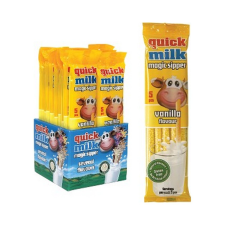 Quick Milk vanília ízű ízesített szívószál - 30g szörp