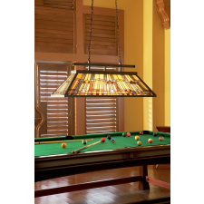 QUOIZEL klasszikus tiffany csillár inglenook antik bronz színezett elsqz-inglenook-isle világítás