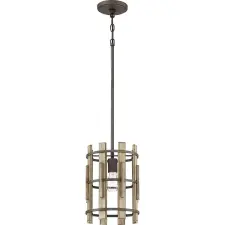 QUOIZEL loft függeszték wood hollow fekete falusias elsqz-wood-hollow-mp világítás