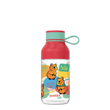 QUOKKA Ice Kids pánttal - Tritán üveg 430 ml (Happy Quokka) termosz