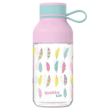QUOKKA Ice Kids szíjjal - Tritán üveg 430 ml (tollas) kulacs, kulacstartó