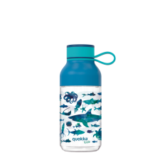 QUOKKA Kids Ice Sea Animals BPA mentes műanyag kulacs pánttal 430ml - Quokka jóga felszerelés