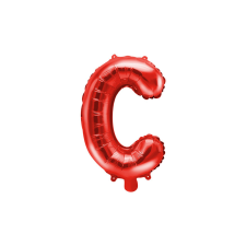  &quot;C&quot; betű fólia lufi 35cm piros party kellék