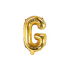 "G" betű fólia lufi 35cm arany party kellék
