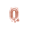  "Q" betű fólia lufi 35cm rózsaarany