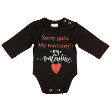  &quot;Sorry girls. My Mommy&#039;s my valentine&quot; feliratos valentin napi baba body - 92-es méret kombidressz, body