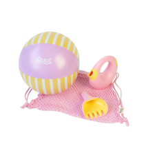 Quut – Strandolós játék készlet - banánsárga/pink homokozójáték
