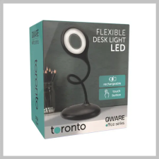  QWARE Flexibilis asztali lámpa - fekete  HOF-006BL világítás