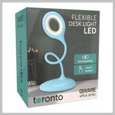  QWARE Flexibilis asztali lámpa - kék  HOF-006BU világítás
