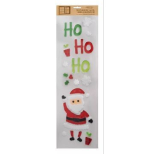 Qx Ablakzselé Mikulás és HOHOHO mintákkal - 15 x 50 cm party kellék