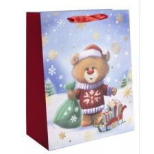Qx Ajándéktasak maci mintával - 26 x 32 cm party kellék