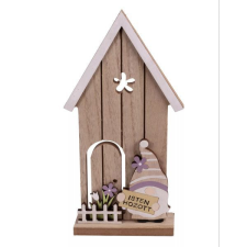 Qx Faházikó mintával és manó figurával - 22 cm party kellék