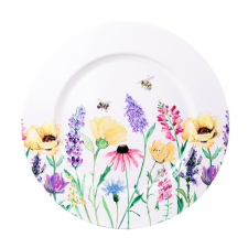 QX-IMPEX KFT IRIS bádog tálca mezei virág 33x1,5cm konyhai eszköz