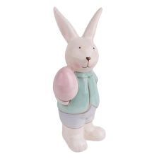 QX-IMPEX KFT Iris dekor porcelán nyúl fehér zöld tojással 182363 dekoráció