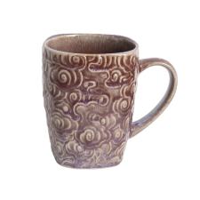 QX-IMPEX KFT IRIS kerámia bögre virágos lila 400ml (171216) bögrék, csészék