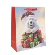 Qx Jegesmaci ajándékokkal ajándéktasak - 18 x 23 cm ajándéktasak