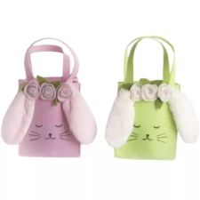 Qx Nyuszi mintás filc táska - kétféle party kellék