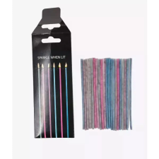 Qx Szikrázó születésnapi gyertya - 11 cm, 12 darabos party kellék