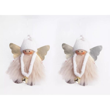 Qx Textil angyalka akasztóval, 11 cm - többféle party kellék