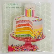 Qx Torta mintás formaszalvéta - 12 db-os party kellék