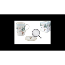 R2S .105CHAL Porcelán szűrősbögre tetővel, 350ml, dobozban, Chalet bögrék, csészék