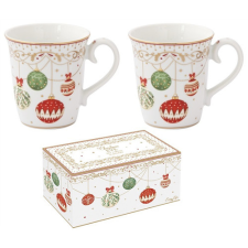  R2S.1102CEVE Porcelán bögreszett 275ml, 2db-os dobozban, Christmas Eve bögrék, csészék
