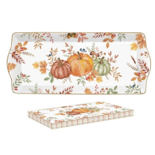  R2S.1109HARV Porcelántálca 35x15cm, dobozban, Harvest konyhai eszköz