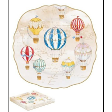 R2S .1176AIRB Porcelán desszerttányér 20cm dobozban,Air Balloons tányér és evőeszköz