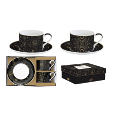R2S.132CELE Porceláncsésze+alj 240ml, 2 személyes, dobozban, Coffee Mania, Celestial bögrék, csészék