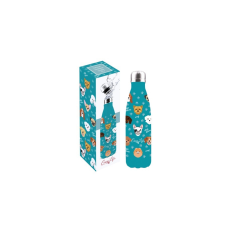 R2S.2301DOG Duplafalú rozsdamentes acél hőtartó útipalack 500ml, The Dogs termosz