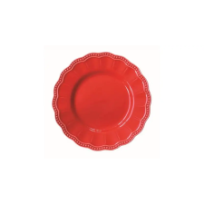 R2S .2882ELIR Porcelán desszerttányér 21cm, Elite red tányér és evőeszköz