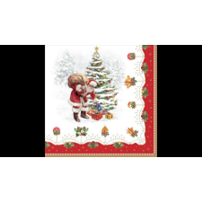 R2S .414NOCH Papírszalvéta 33x33cm, 20db-os, Nostalgic Christmas papírárú, csomagoló és tárolóeszköz