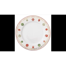 R2S .942CEVE Porcelán lapostányér 26,5cm, Christmas Eve tányér és evőeszköz