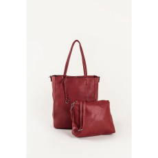  R&J Piros Női Műbőr Válltáska Oldaltáskával