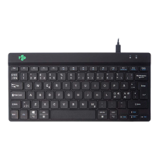 R-GO Tools R-Go Tastatur Compact Break Nordic-Layout            schwarz (RGOCONDWDBL) billentyűzet